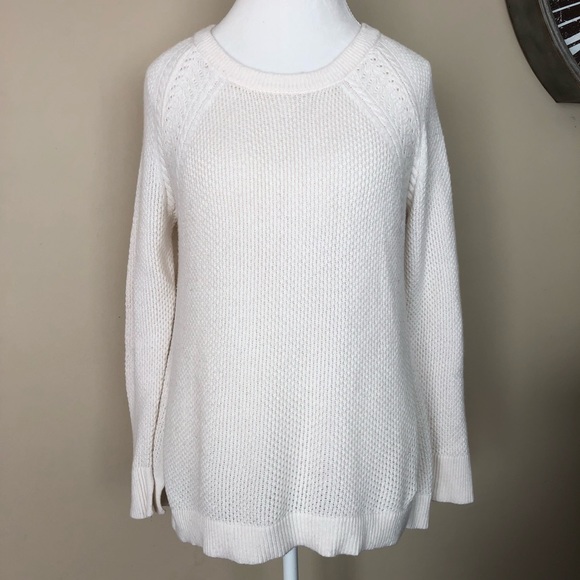๐2X HP๐ Ann Taylor LOFT Cream Knit Sweater - Picture 2 of 7